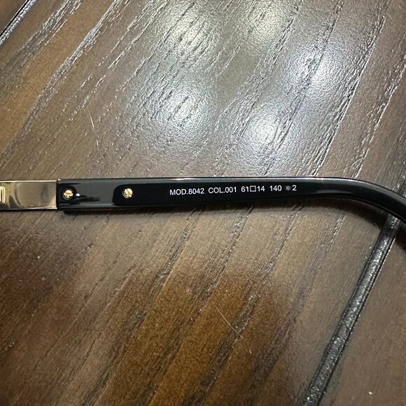 NEW Cazal Sunglasses 627 Black Gold Clear Lenses - Picture 5 of 9